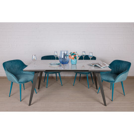 Стол обеденный ONTARIO, белый глянец