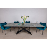 Стол обеденный ALMA, серо-голубой