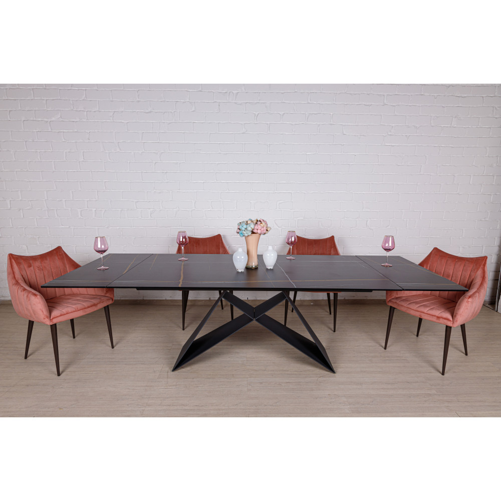 Стол обеденный ALMA, черный