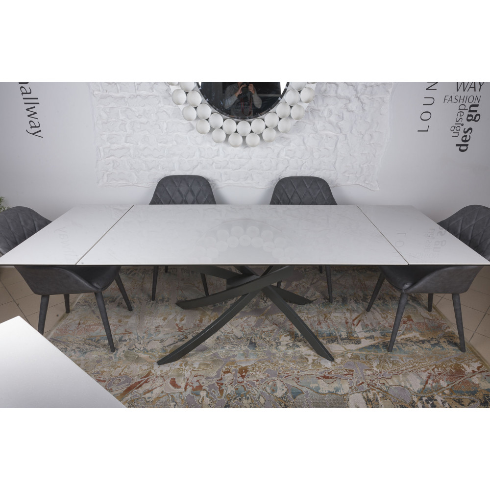 Стол обеденный LINCOLN, белый глянец