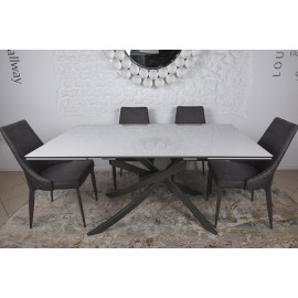 Стол обеденный LINCOLN, белый глянец
