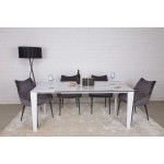 Стол обеденный LIVERPOOL, белый глянец