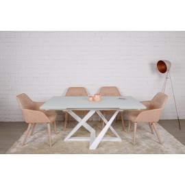 Стол обеденный FLEETWOOD NEW, белый