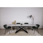 Стол обеденный ALMA, черно-белый