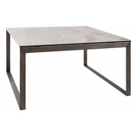 Стол журнальный BRIGHTON S, светло-серый глянец