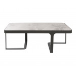 Стол журнальный SHEFFIELD, светло-серый глянец