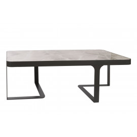 Стол журнальный SHEFFIELD, светло-серый глянец