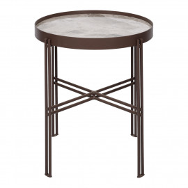 Стол журнальный ETON S, светло-серый глянец