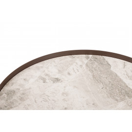 Стол журнальный ETON S, светло-серый глянец