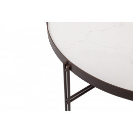 Стол журнальный ETON B, белый глянец