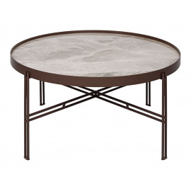 Стол журнальный ETON B, светло-серый глянец